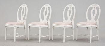 STOLAR, 4 st, gustaviansk stil, 1900-talets slut.