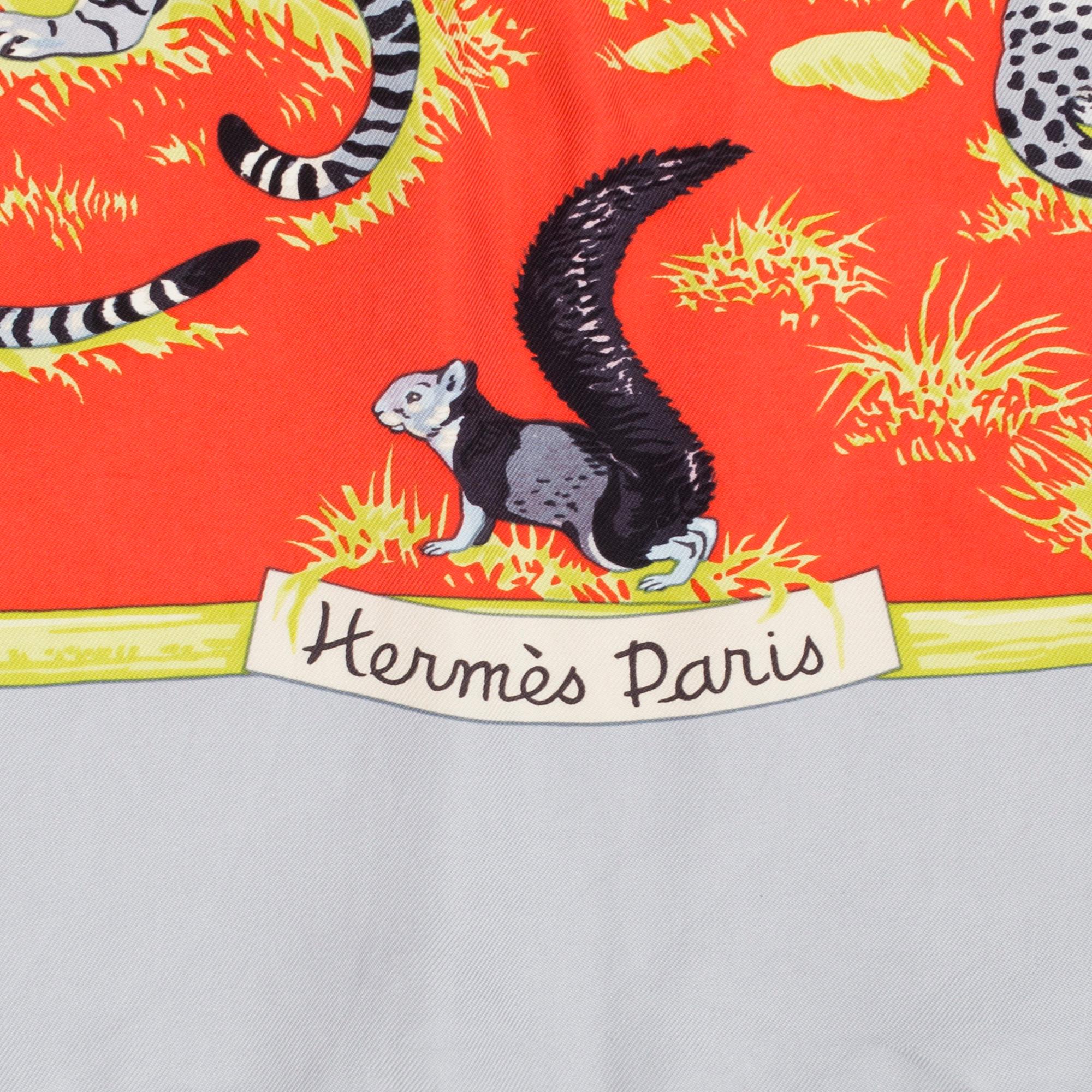 HERMÈS, scarf, "Tendresse Féline".