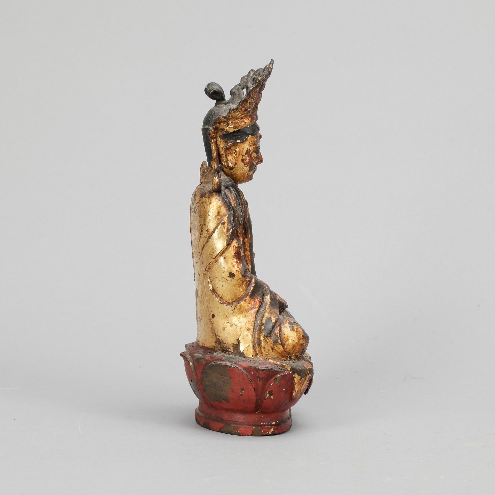 BUDDHA, metall, Kina, 18/1900-tal.