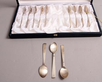 KAFFESKEDAR, 12 st, silver, GAB.