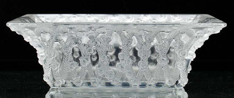 SKÅLFAT, glas, signerad Lalique France.
