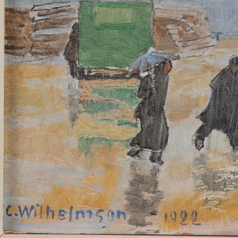 Carl Wilhelmson, "Regn. Lysekil" ("Rain. Lysekil").