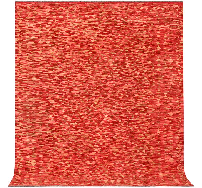 An Afghan Kilim carpet, c. 247 x 208 cm.