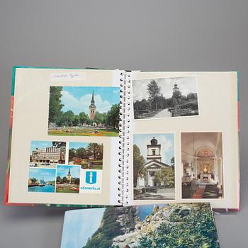 EN SAMLING VYKORT, 6 album, mestadels 1900-tal.