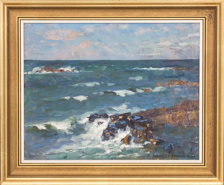 JOHN ÖSTERLUND, oil on panel, signed and dated 1916.