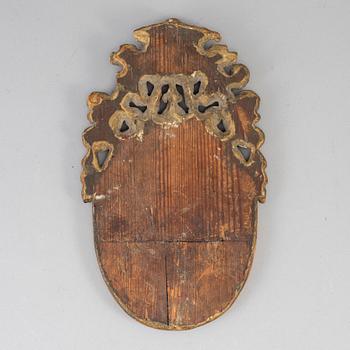 VÄGGPLAKETT, "Medlem av svenska konst och antikvitetshandlare föreningen", 1800-talets andra hälft.