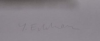 YRJÖ EDELMANN, färglitografi, signerad och numrerad HC 12/50.