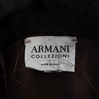 ARMANI collezioni fur collar.