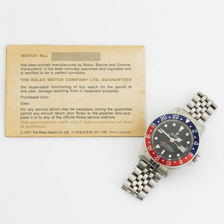 Rolex, GMT-Master, "Long E, Mark I", ca 1968.