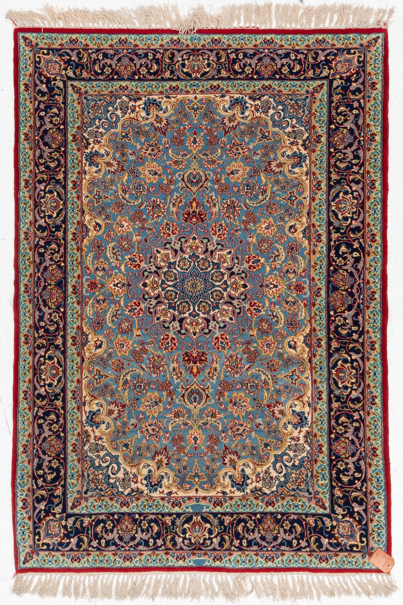Carpet, Old Isfahan, approx. 150 x 103 cm.