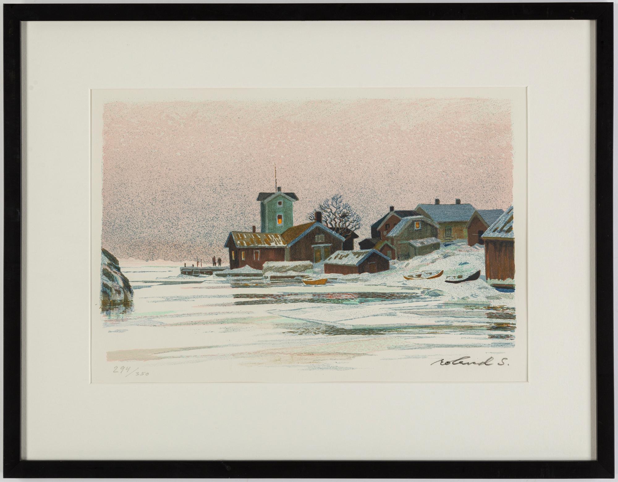 ROLAND SVENSSON, lithograph in colours, signed 294/350.