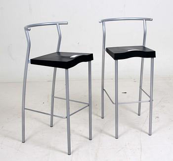 BARSTOLAR, ett par, "Hi-Glob", Philippe Starck för Kartell.