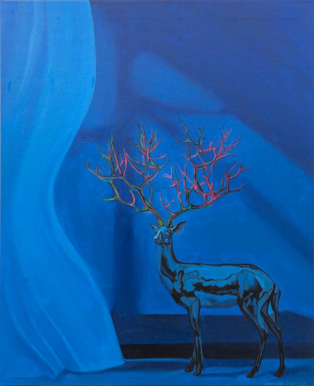 Pan Zun Cheng, "Blue Moose Series #6".