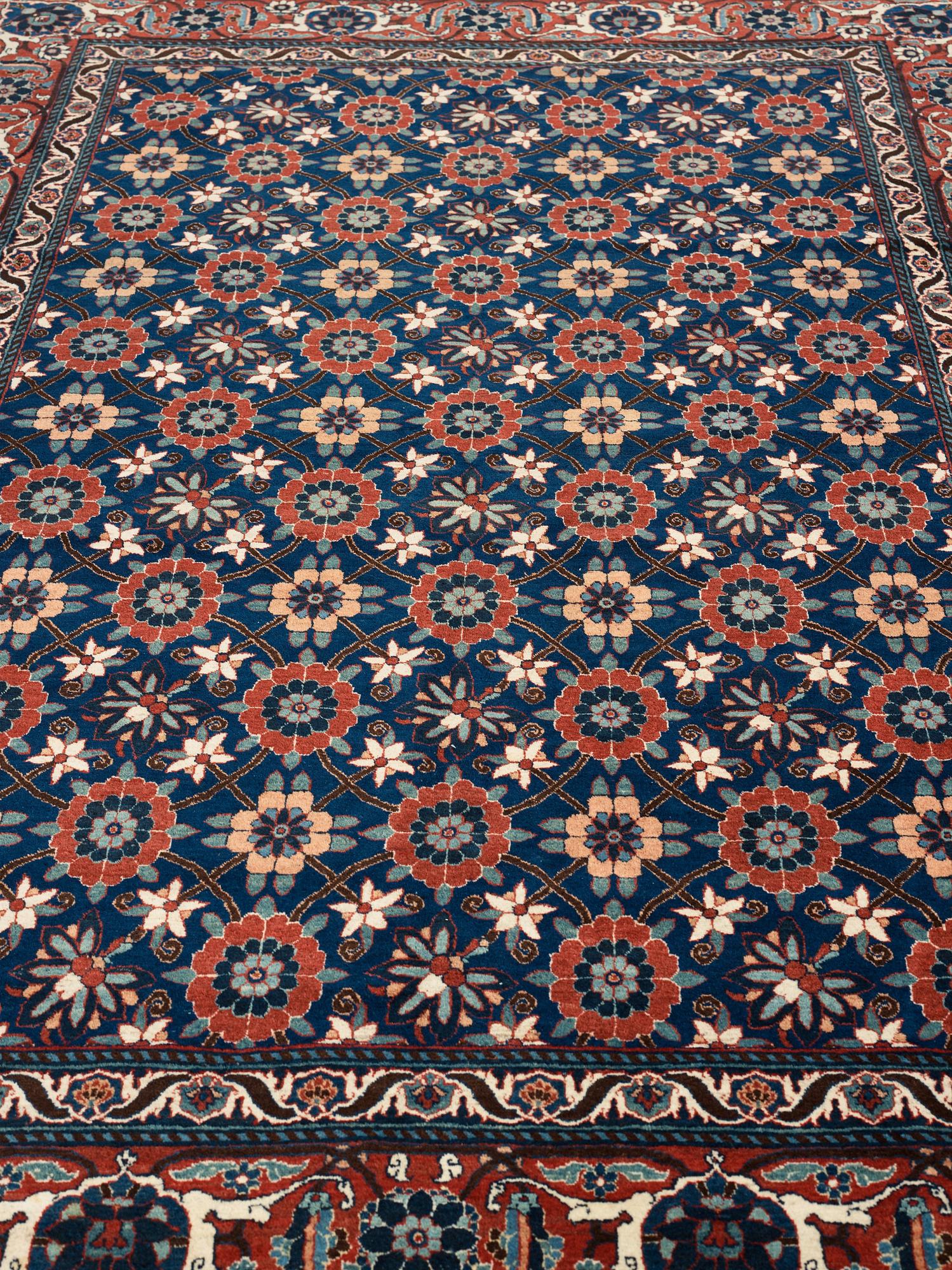 A CARPET, a semi-antique/old Veramin, ca 353 x 213,5-215,5 cm.