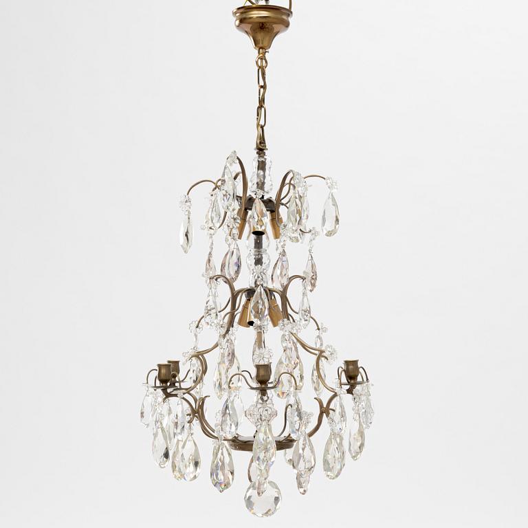 A mid 20th century Rococo style chandelier.