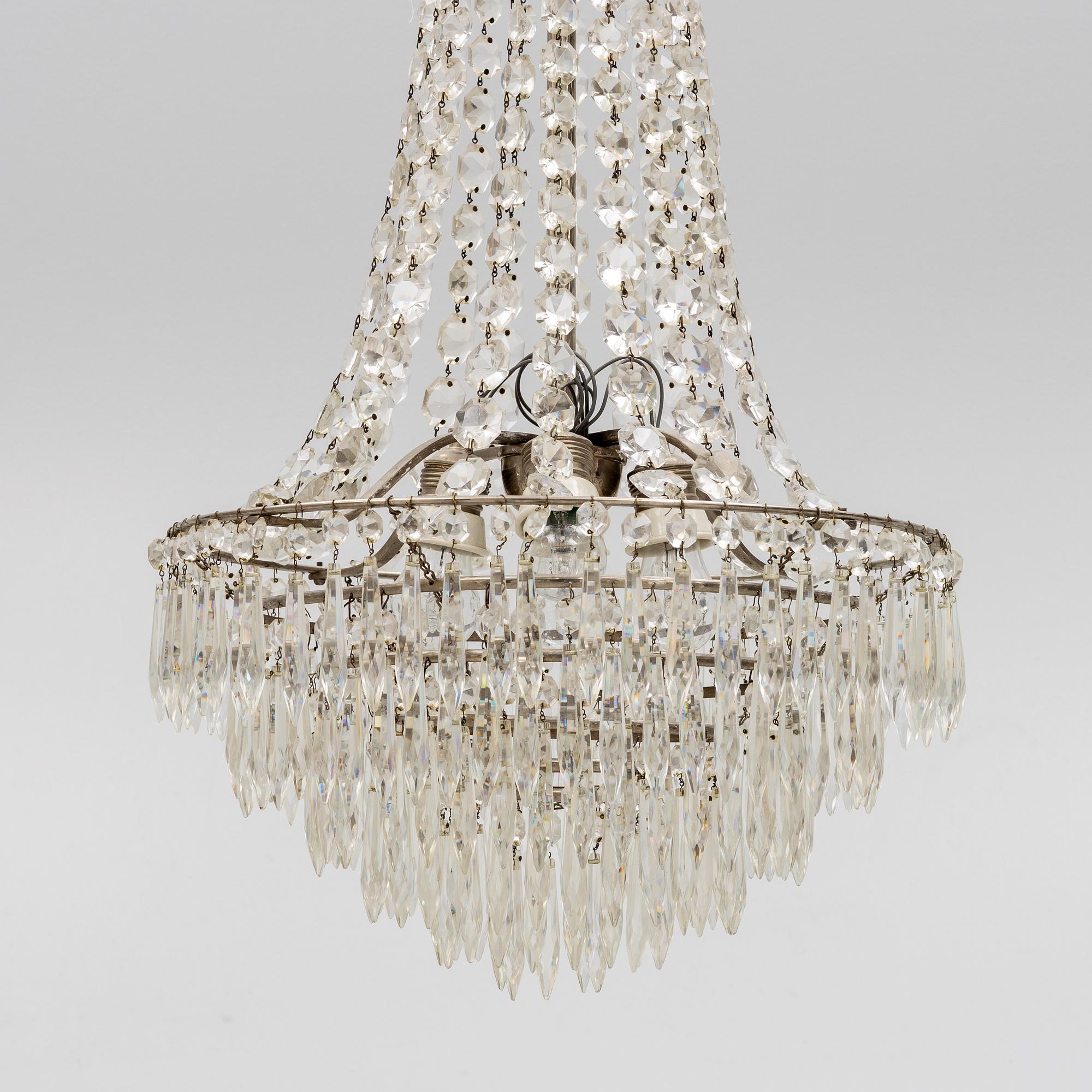 An early 20th century chandelier.