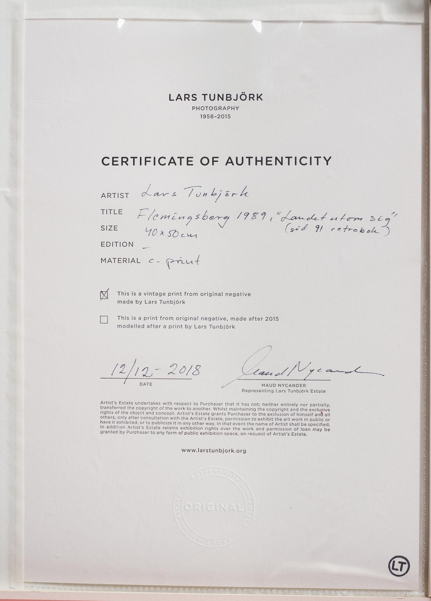 Lars Tunbjörk, "Flemingsberg", 1989.