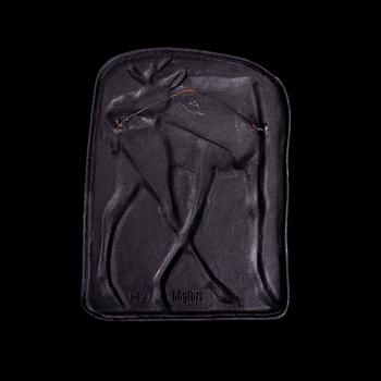 MIKAEL SCHILKIN, relief, gjutjärn, signerad och a tergo daterad -61.