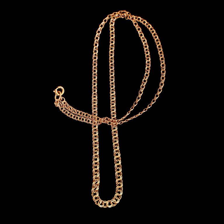 COLLIER, 18 k guld. Vikt ca 5 gram.