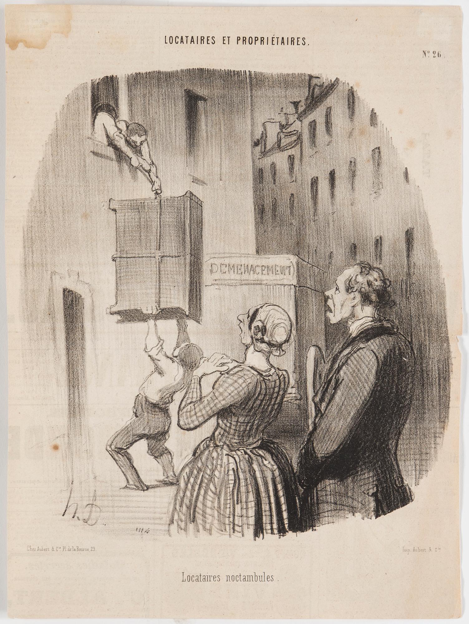 HONORÉ DAUMIER, lithographs, 7, stamped signature.