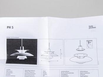 Poul Henningsen, A 'PH5' pendant light, Louis Poulsen, Denmark.