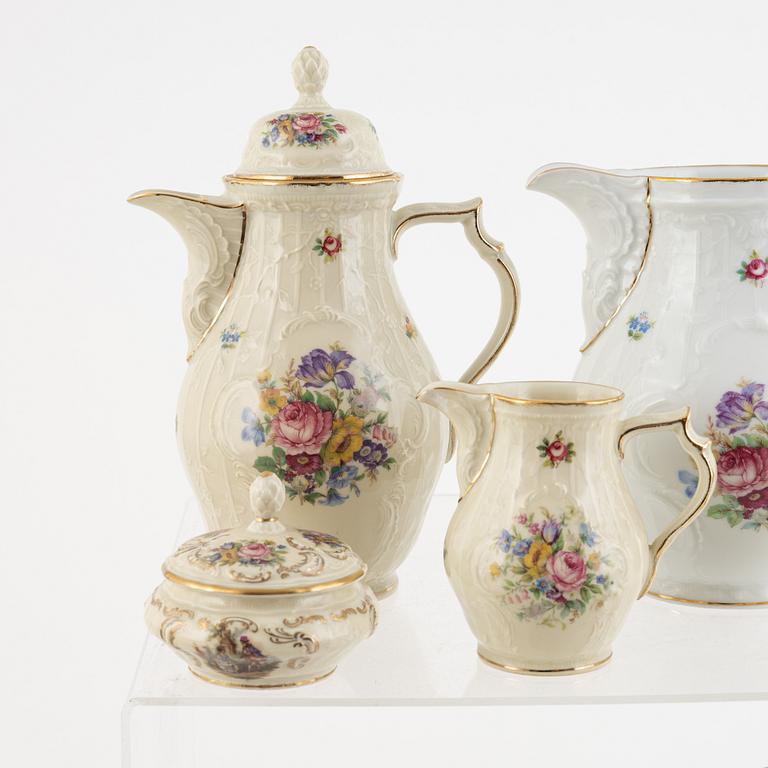 Dining, tea, and coffee set, 131 pieces, "Sanssouci", Rosenthal, Germany.