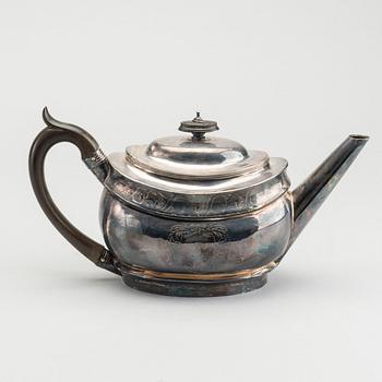 TEA POT, silver, Solomon Hougham London England 1801.