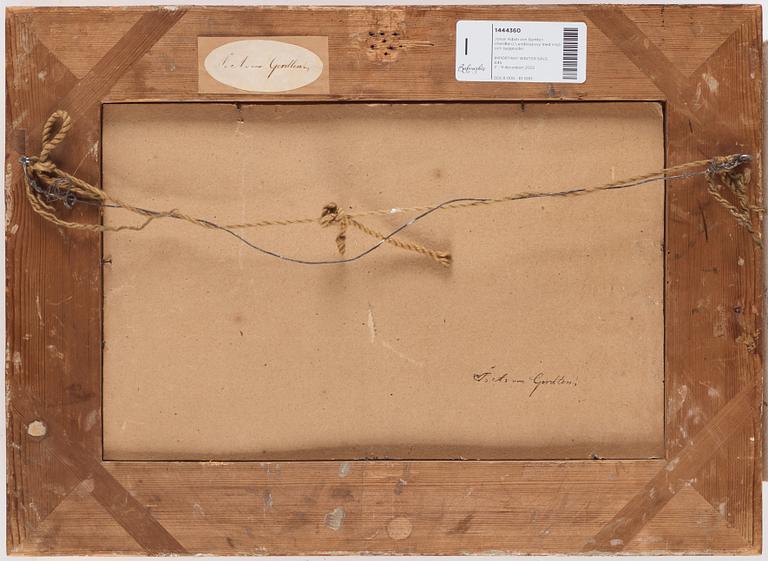 Johan Adam von Gertten (Gerdten), Landscape with lake and buildings.