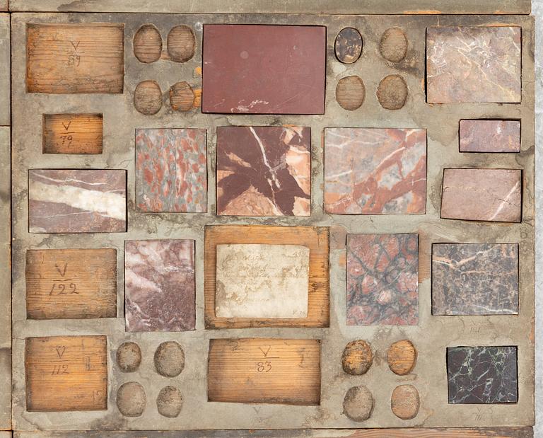 Stensamling, ca 263 delar, omkring år 1800.