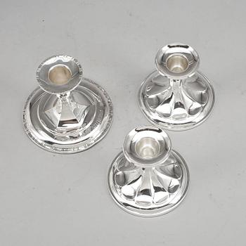 LJUSSTAKAR, 2+1, silver, K & EC, Göteborg 1951-1972.