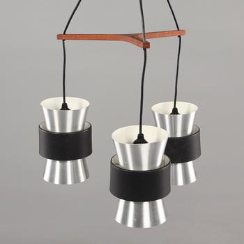TAKLAMPA, 1950/60-tal, total höjd 75 cm.
