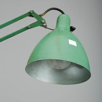 INDUSTRILAMPA, "Luxo 1001", Jacob Jacobsen, omkring 1900-talets mitt.