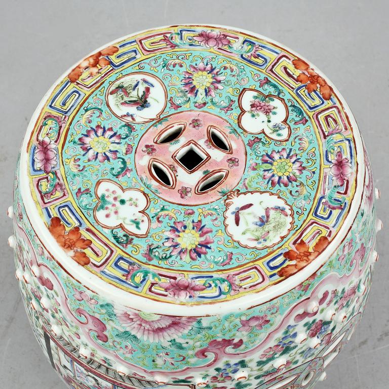 TRÄDGÅRDSPALL, porslin, Kina, 1800/1900-tal.