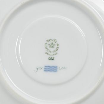 Royal Copenhagen, a 'Flora Danica' tea cup and saucer, Denmark, 1953.