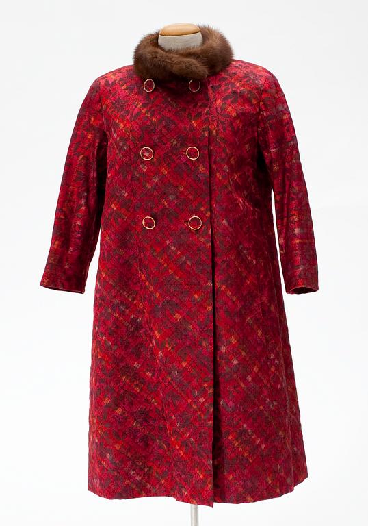 A Jaques Heim/Märthaskolan ensemble, coat and dress, 1963/64.