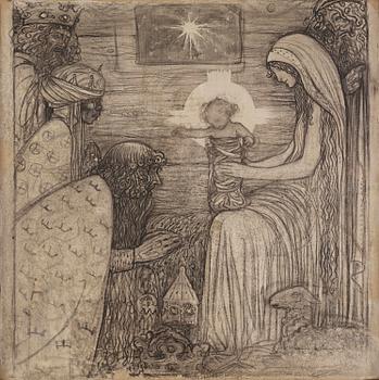 747. John Bauer, Adoration of the Magi.