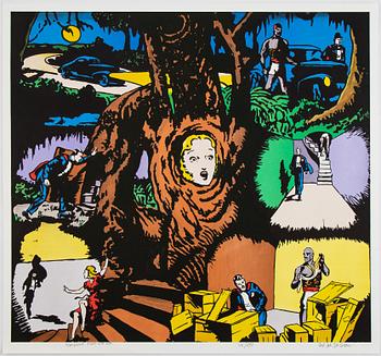 Carl Johan De Geer, lithograph in colours, signed 101/290.