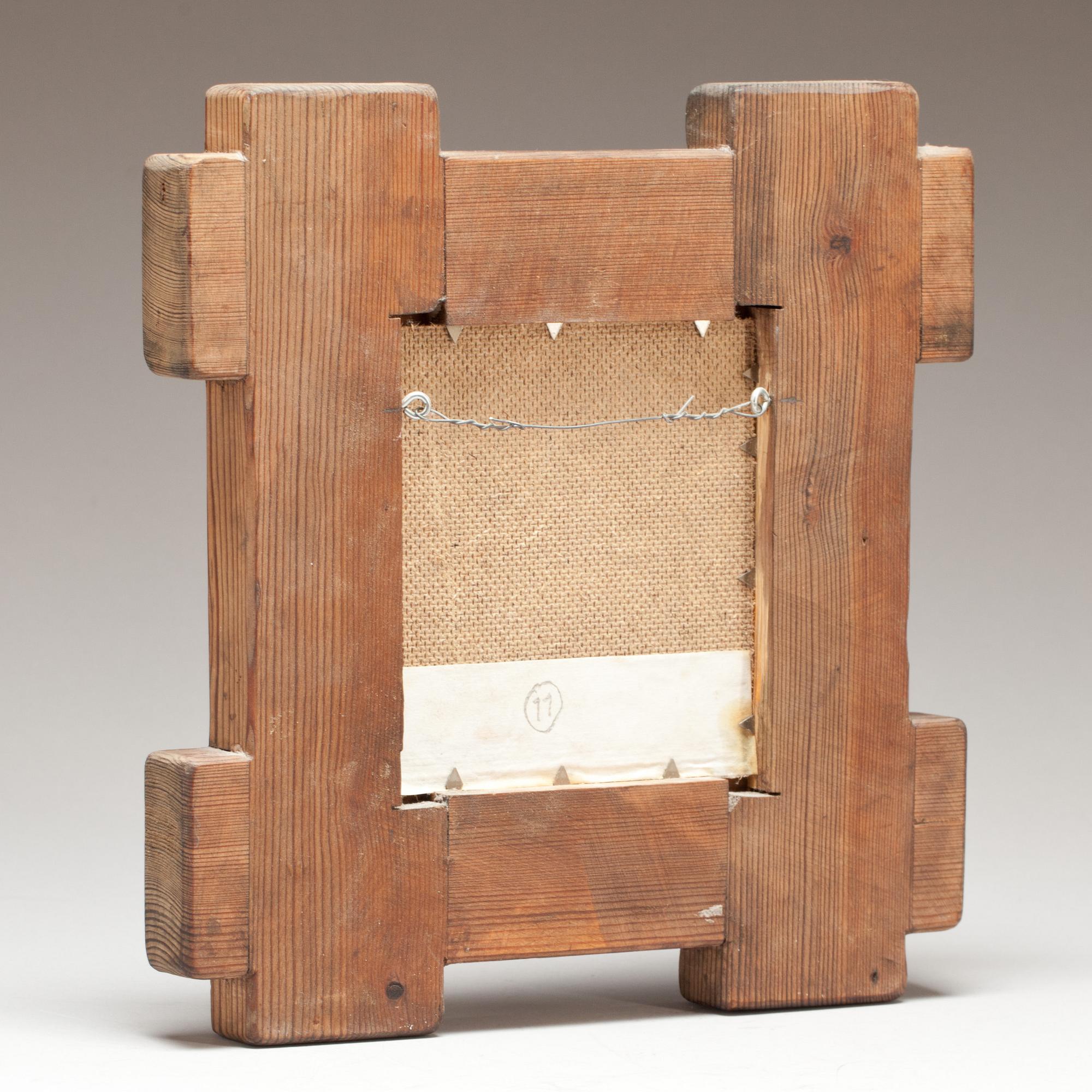 LARS PIRAK, olja på pannå, signerad.