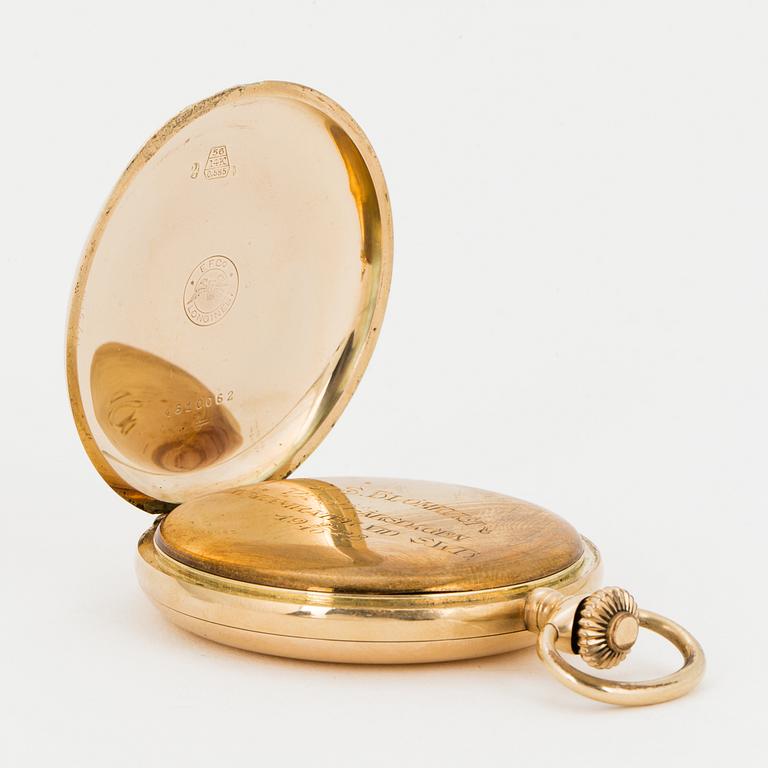 LONGINES, pocket watch, hunting case, 50,5 mm,