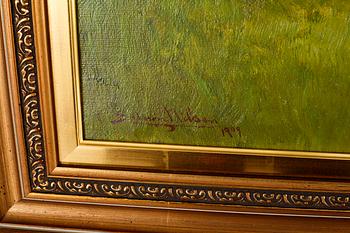 SEVERIN NILSON, oil on canvas, signed and dated 1909.