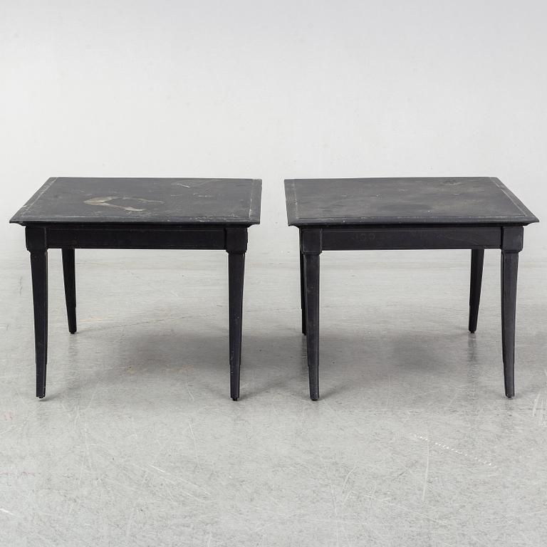 A pair of Restoraiton Hardware side tables, 21st Century.