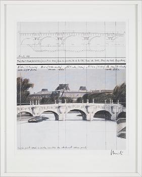 Christo & Jeanne-Claude · CHRISTO, färgoffsetlitografi, sign i blyerts.
