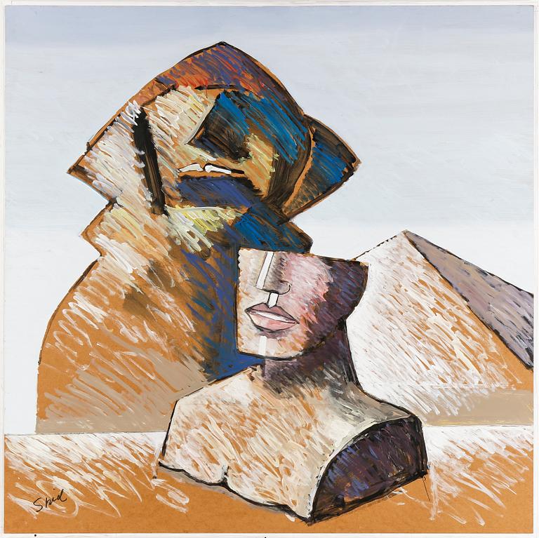 HARDY STRID, olja på pannå, signerad.