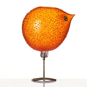 Alessandro Pianon, a "Pulcino" glass sculpture of a bird, Vetreria Vistosi, Italy, 1960s.