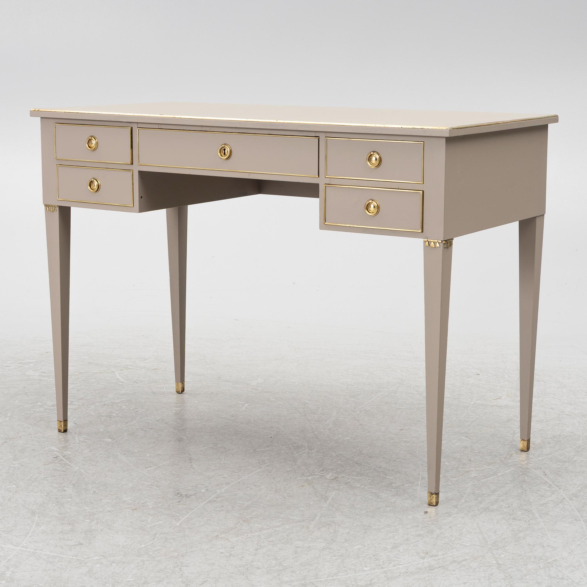 A Gustavian style ladies' writing desk, mid-20th century.