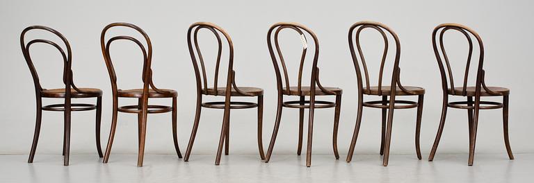 STOLAR, 6 st, Thonet, Wien, 1900-talets första hälft.