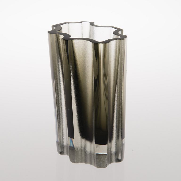 A 1960s glass vase 3502, signed.