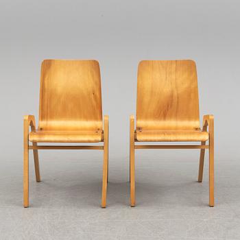 a set of six chairs by Axel Larsson, mid 20th century.