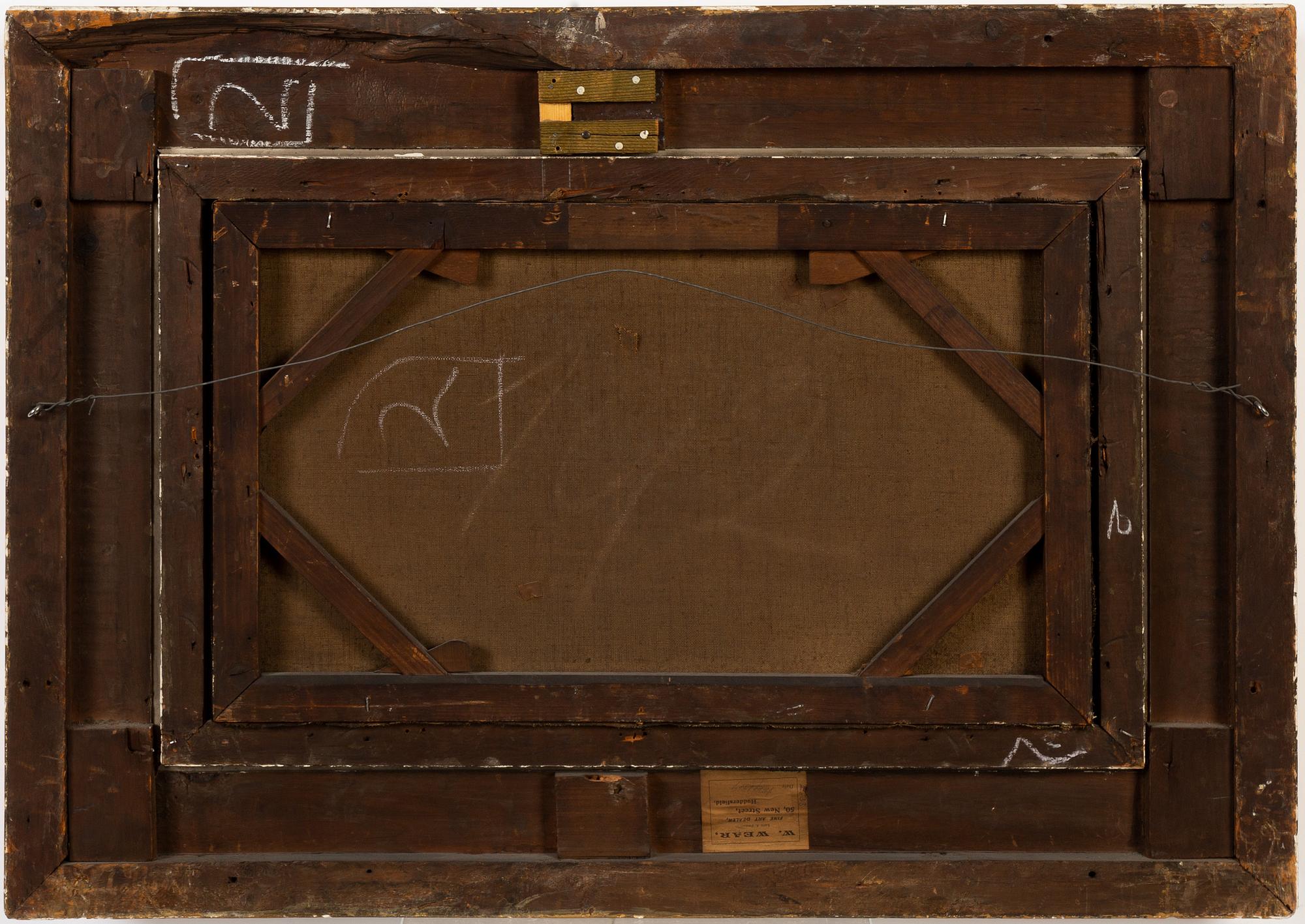 Victor de Walsh Jackson, oil on canvas, signed and dated 1883.