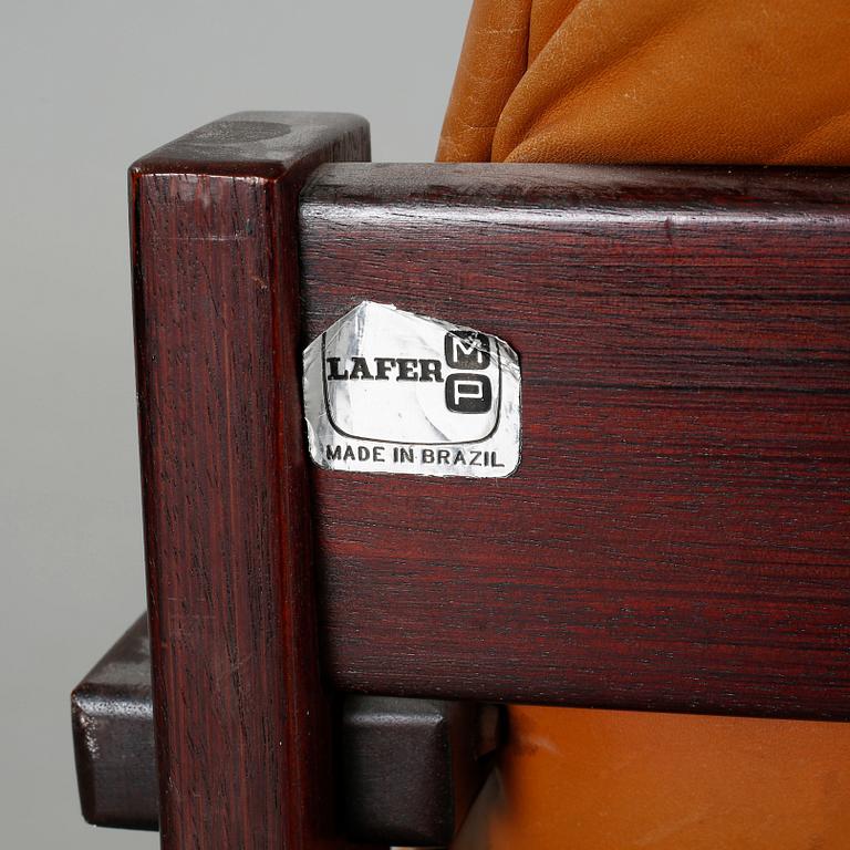 A pair of lounge chairs, 'MP 173', by Percival Lafer, MP Lafer, Brazil, purchased 1976.